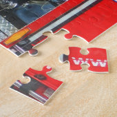 普通消防車のカラフルのゲージ ジグソーパズル (側面)