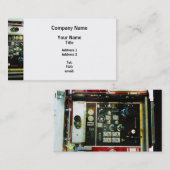 普通消防車のゲージ 名刺 (正面/裏面)