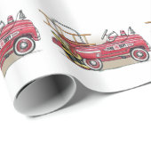 普通消防車のペダル車 ラッピングペーパー (ロールコーナー)