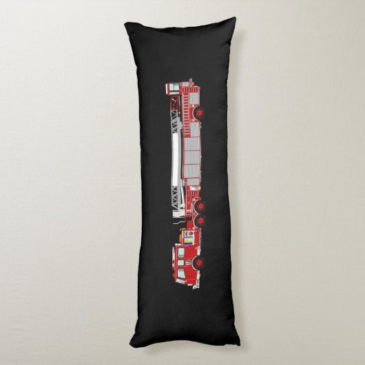 普通消防車の体の枕…. ボディピロー (裏面 (縦))