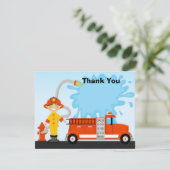 普通消防車の誕生会のサンキューカード サンキューカード (スタンド正面)
