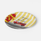 普通消防車の誕生会 ペーパープレート (アングル)