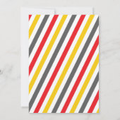 普通消防車の誕生日の招待状、消防士の招待 招待状 (裏面)