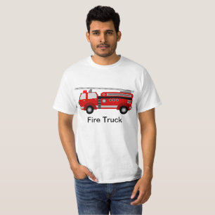 普通消防車のTシャツ Tシャツ