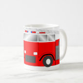 普通消防車 コーヒーマグカップ (正面右)