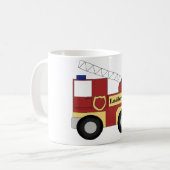 普通消防車 コーヒーマグカップ (正面左)