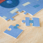 普通消防車 ジグソーパズル (側面)