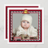 普通消防車-写真の誕生の発表 案内状 (正面/裏面)