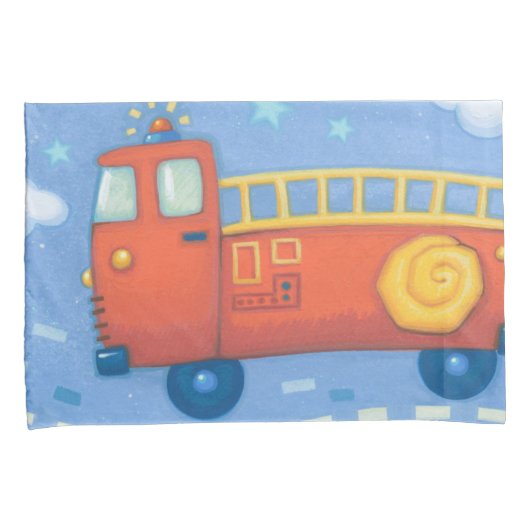 普通消防車 枕カバー (正面右)