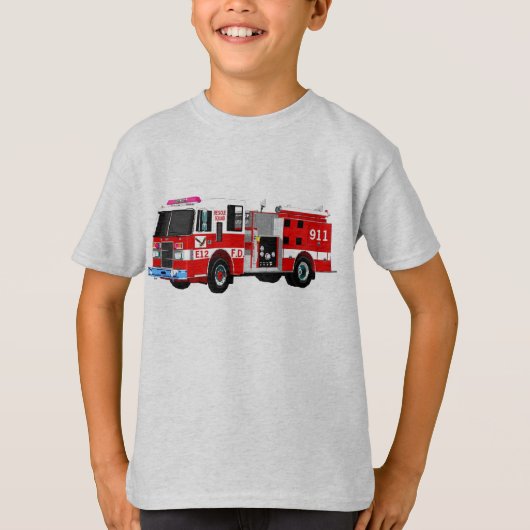 普通消防車 Tシャツ (正面)