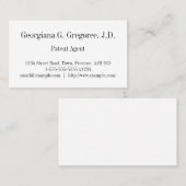 普通特許代理店名刺 名刺 (正面/裏面)