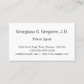 普通特許代理店名刺 名刺 (正面)