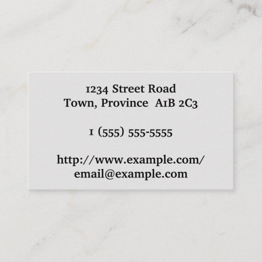 普通皮膚科医の名刺 名刺 (裏面)