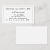 普通眼科医の名刺 名刺 (正面/裏面)