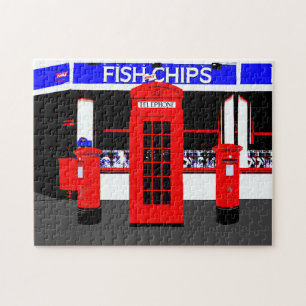 普通英国アイコンイギリス ジグソーパズル