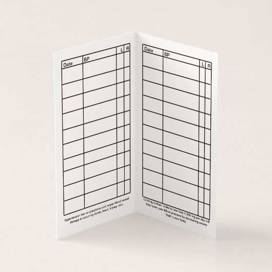 普通血圧財布カード2021 名刺 (内部)