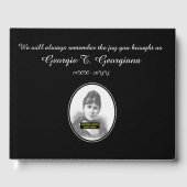 普通記念カスタマイズ記帳 ゲストブック (正面)