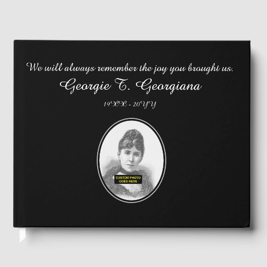 普通記念カスタマイズ記帳 ゲストブック (正面)