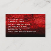 普通赤プロフェッショナル名刺 名刺 (裏面)