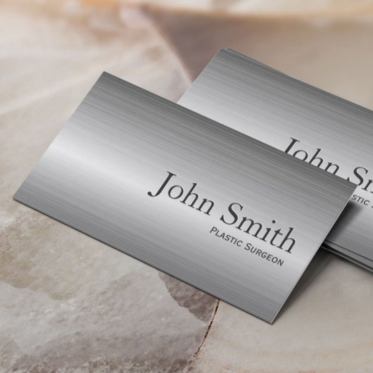 普通金属プラスチック製外科医ビジネスカード 名刺