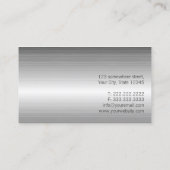 普通金属プラスチック製外科医ビジネスカード 名刺 (裏面)