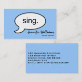 普通音声コーチシングモダン名刺 名刺 (正面/裏面)