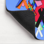 普遍的なヘルスケアのための認識度のリボン マウスパッド (コーナー)