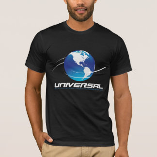 普遍的なロゴのTシャツ-黒 Tシャツ