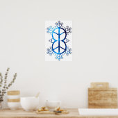 普遍的な平和と愛フラクタル ポスター (キッチン)