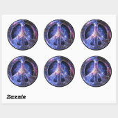 普遍的な平和ステッカー ラウンドシール (シート)