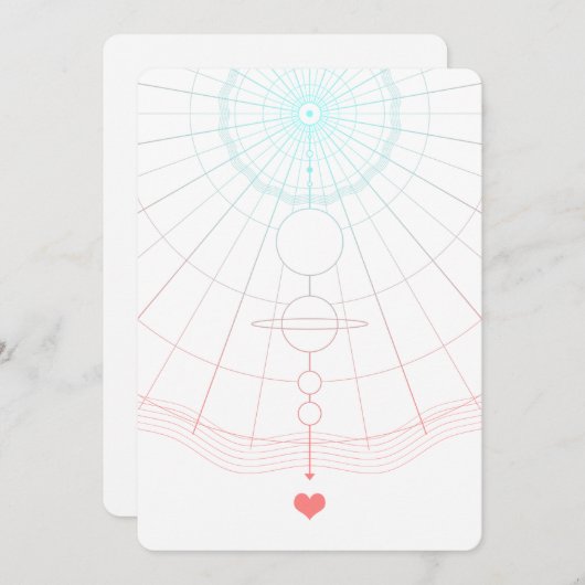 普遍的な愛 招待状 (正面/裏面)