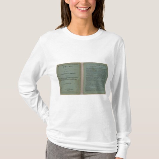 普遍的な歴史の地図書 Tシャツ (正面)
