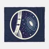 普遍的な瞑想毛布ミニマリスト宇宙 フリースブランケット (正面(横))