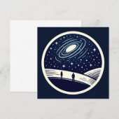 普遍的な瞑想毛布ミニマリスト宇宙 招待状 (正面/裏面)