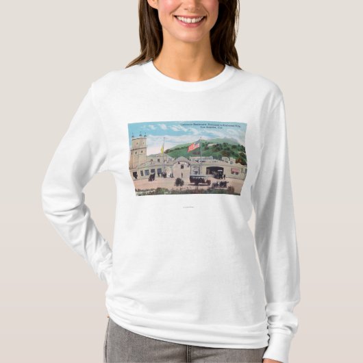 普遍的な都市のLaemmle通りの眺め Tシャツ (正面)