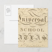 普遍的学校地図 ポストカード (正面/裏面)