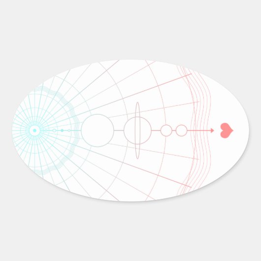 普遍的愛 楕円形シール (正面)