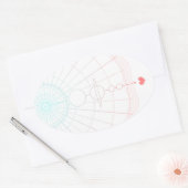 普遍的愛 楕円形シール (封筒)