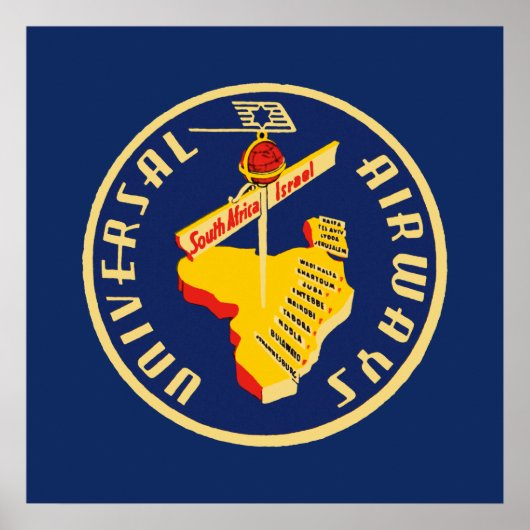 普遍的航空路～南アフリカからイスラエル ポスター (正面)