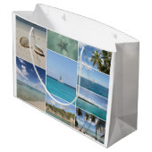 景勝写真カリブのコラージュ ラージペーパーバッグ (裏面アングル)