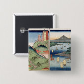 景色および海景 缶バッジ (正面&裏面)