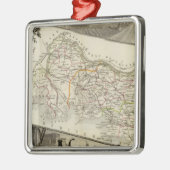 景色および町 メタルオーナメント (左)