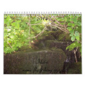景色のアイダホのはえの魚釣りの点のカレンダー カレンダー (カバー)