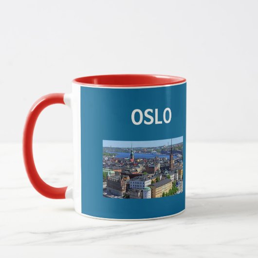 景色のオスロのコーヒー・マグ マグカップ (左)