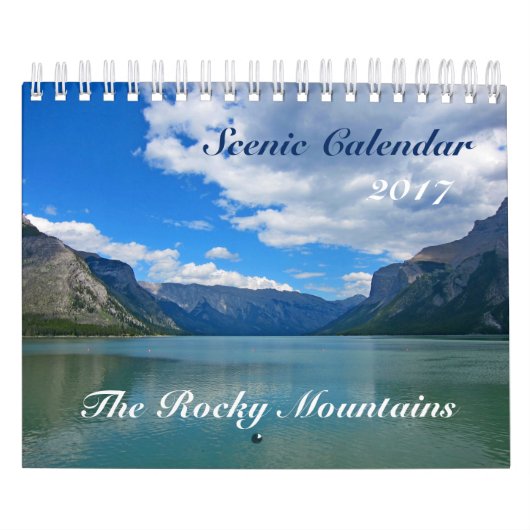 景色のカレンダー2017のロッキー山脈 カレンダー (カバー)