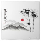 景色のスケッチ タイル (正面)