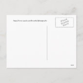 景色のセドナのメリークリスマス シーズンポストカード (裏面)