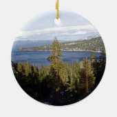 景色のタホ湖 セラミックオーナメント (裏面)