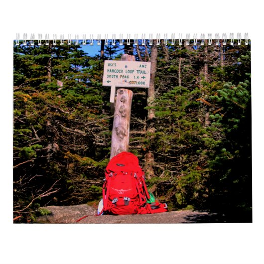 景色のニューイングランド カレンダー (裏面)