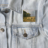 景色のヒツジの群 缶バッジ (インサイチュ)